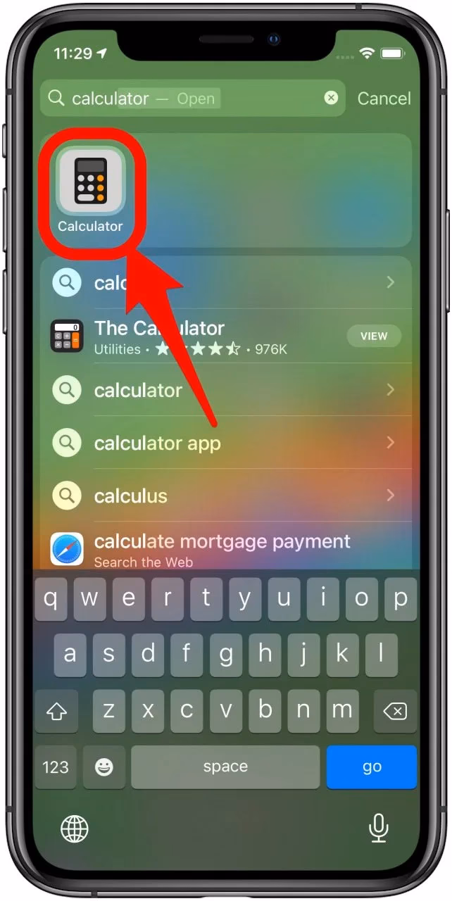 How do I get a calculator on my iPhone?