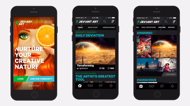 What is the DeviantArt app?