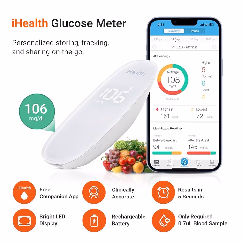 What is iPhone glucose meter mobile app?