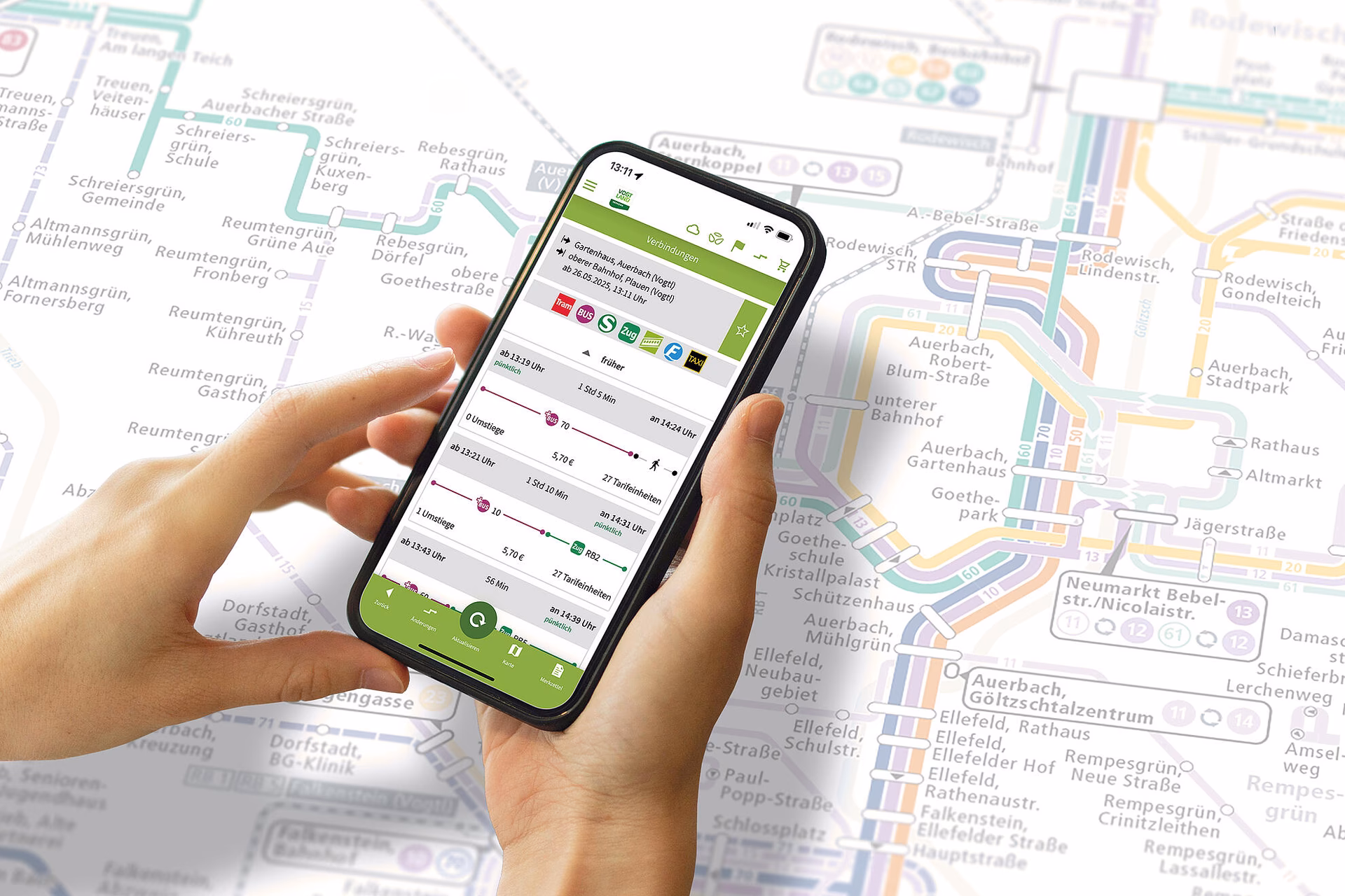 Wie erreiche ich die kostenlose Fahrplanauskunft der Deutschen Bahn?