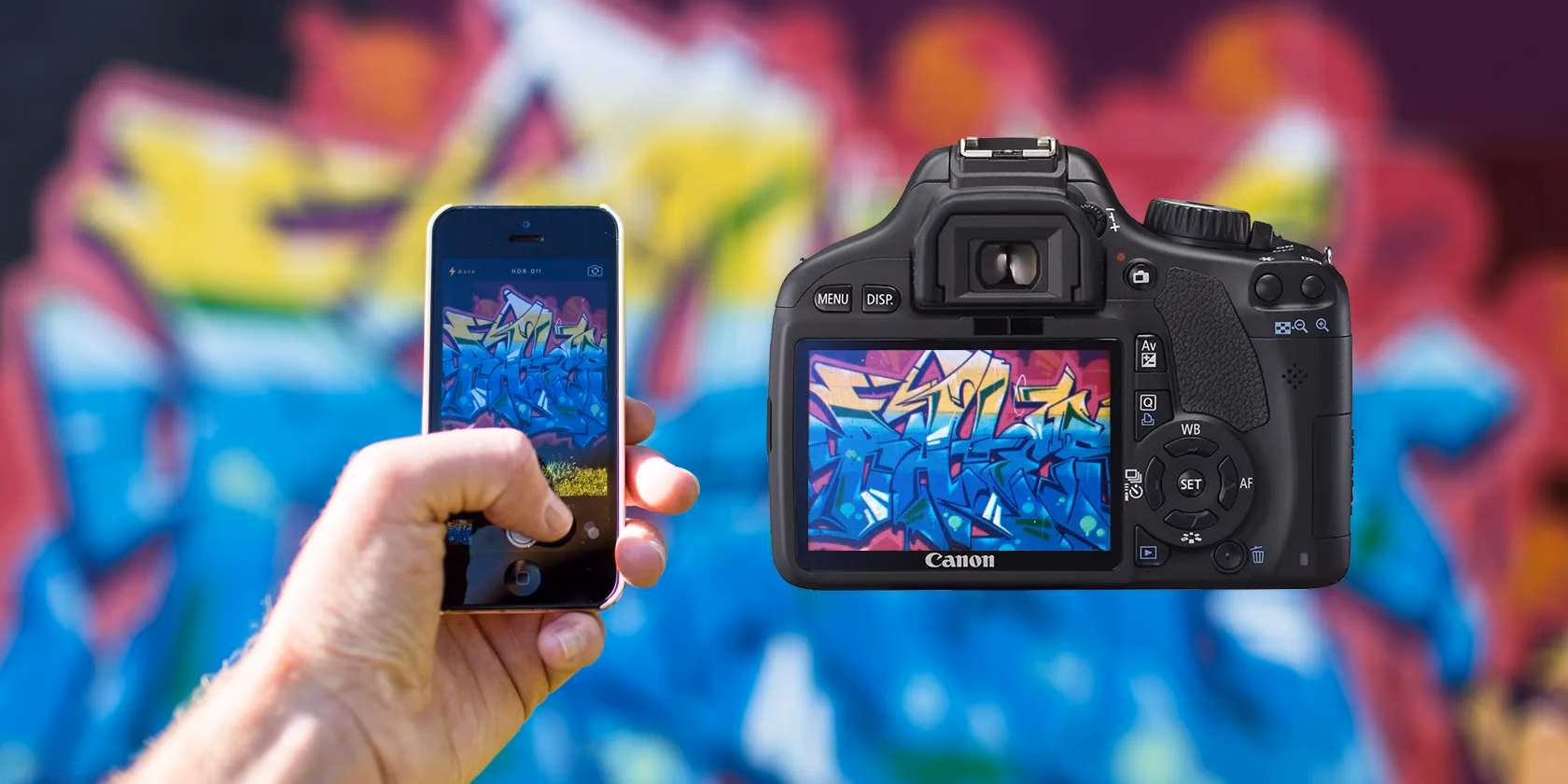 What is the difference between a phone camera and a DSLR camera?