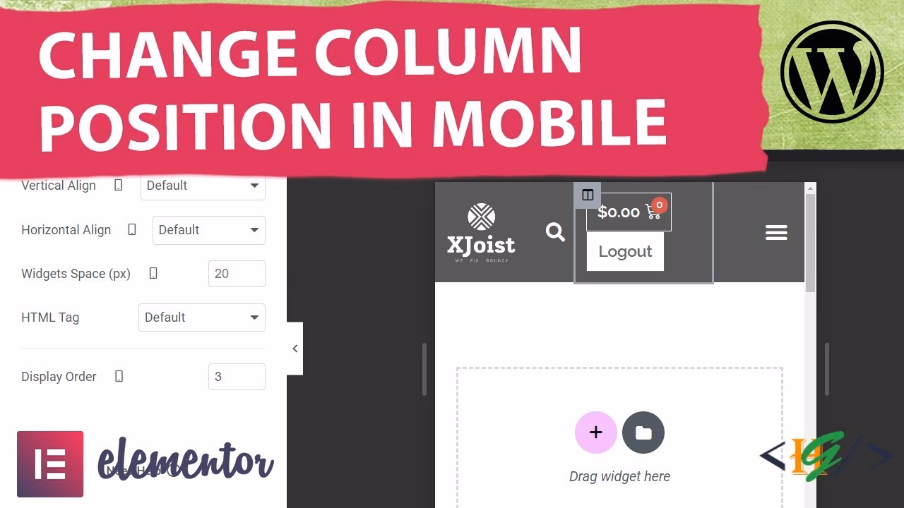 How to adjust the column in Elementor mobile responsive?