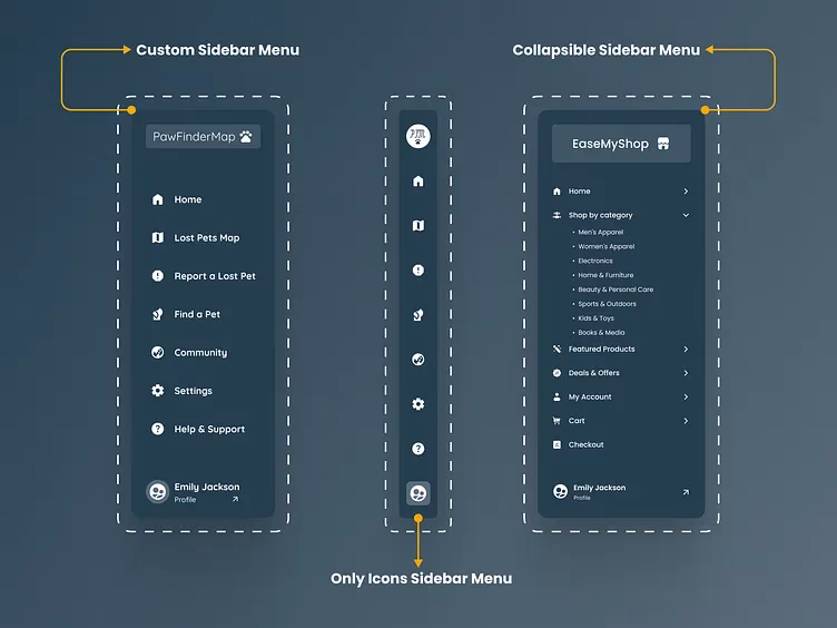 What is mobile navigation menu design?