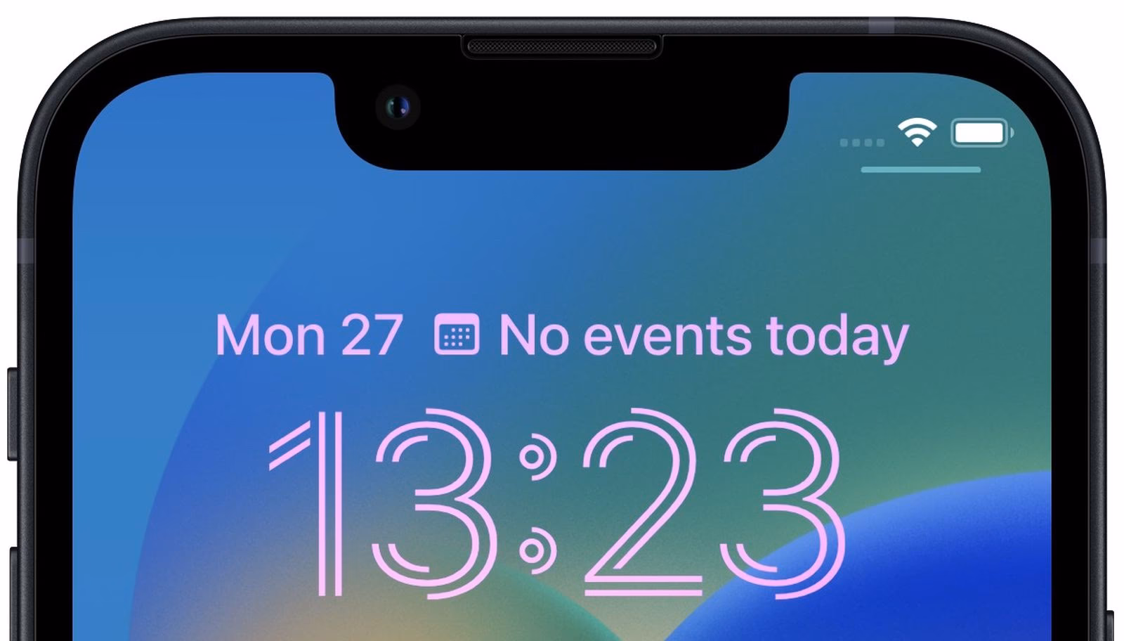 Can I add a digital clock widget to my iPhone's home screen?