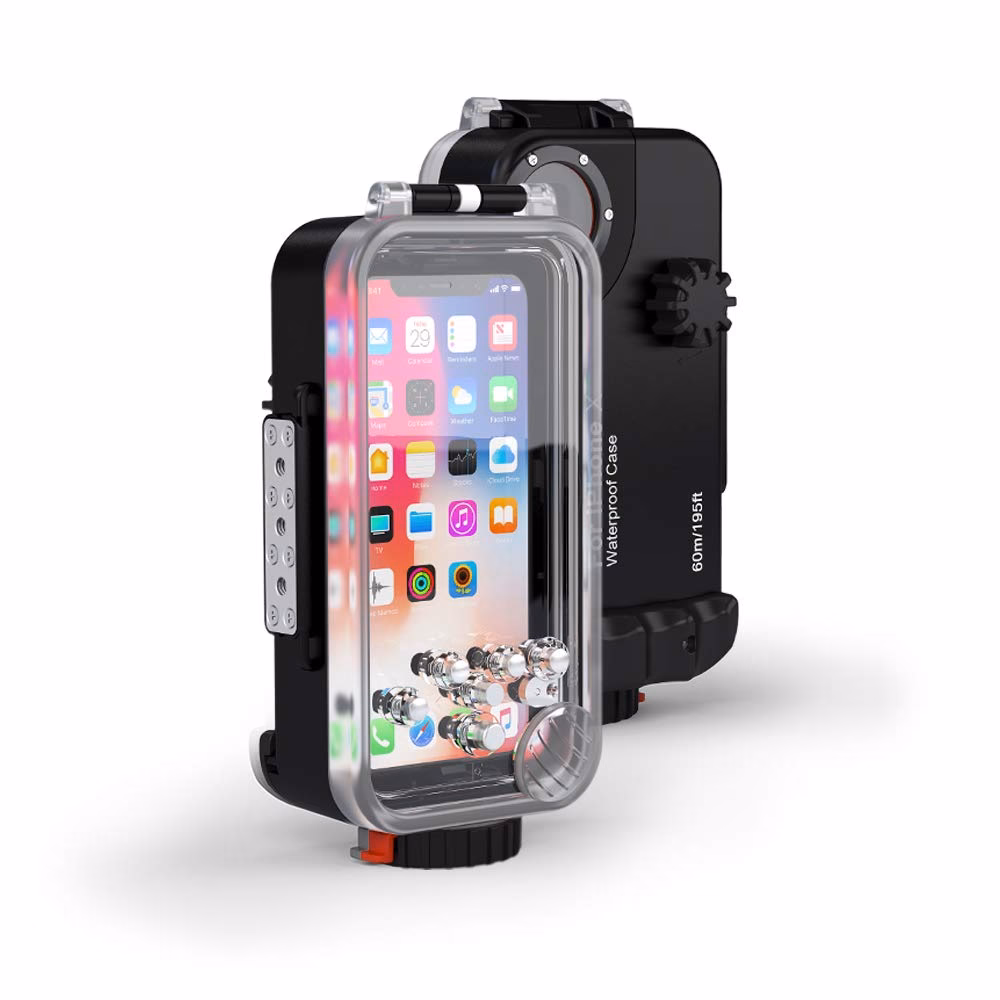 Which iPhone models are compatible with the oceanic+ dive housing?