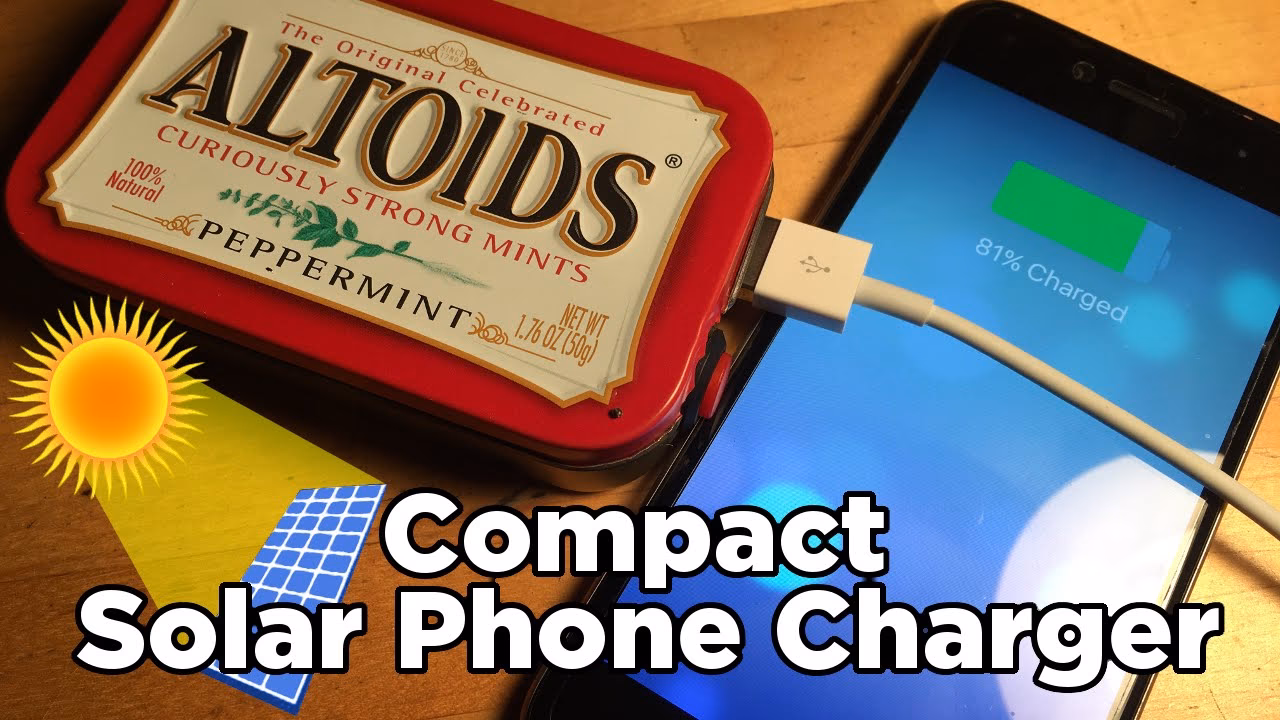 How do you use a DIY solar USB phone charger?
