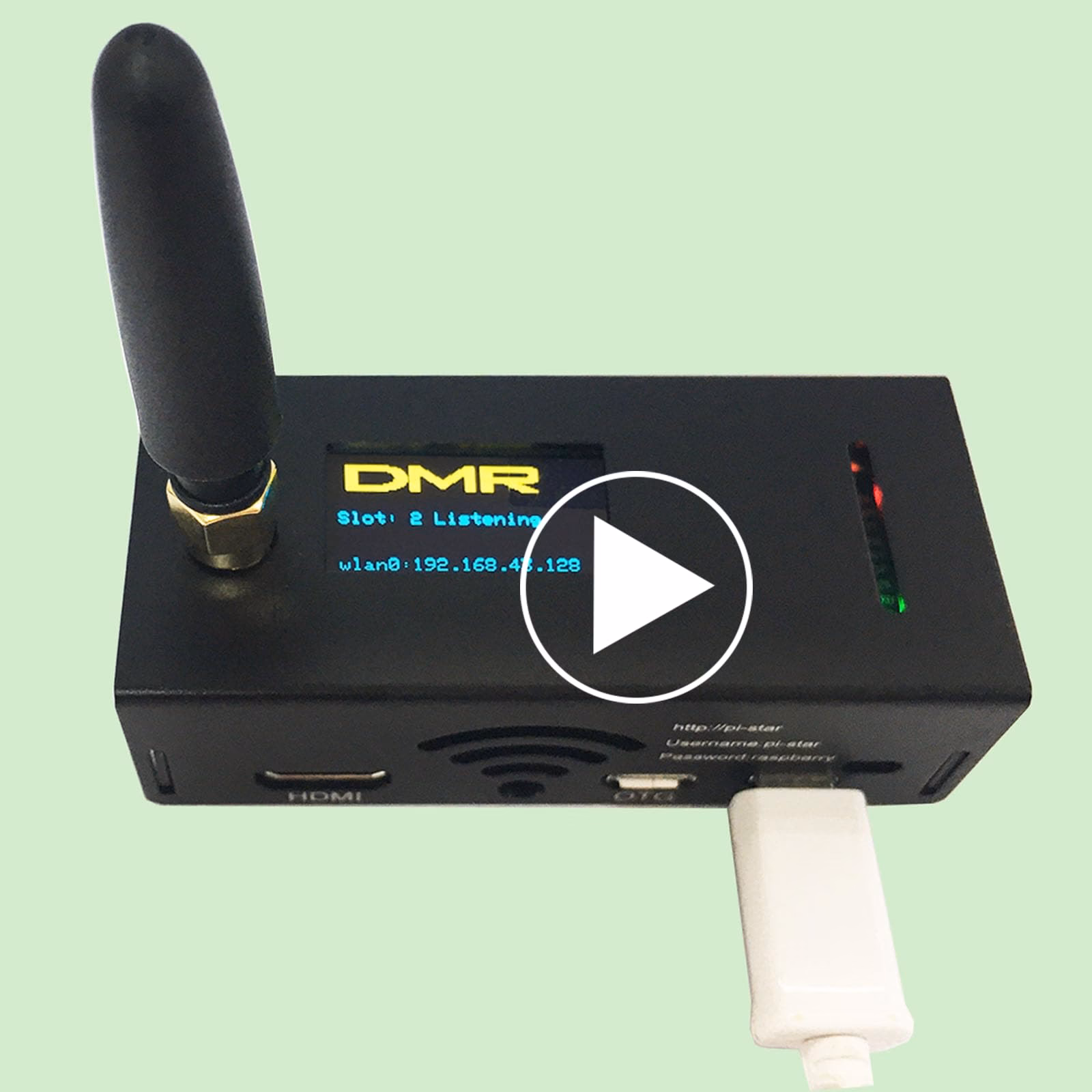 How do I connect my DMR hotspot?