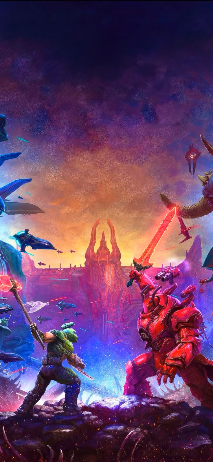 How many Doom Eternal iPhone wallpapers are there?