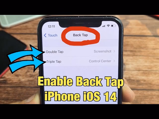 What is a double tap on iOS 14?