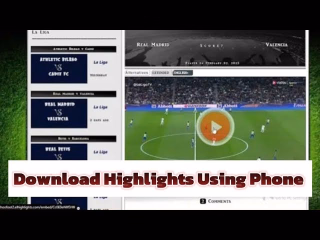 What is a football highlight video?