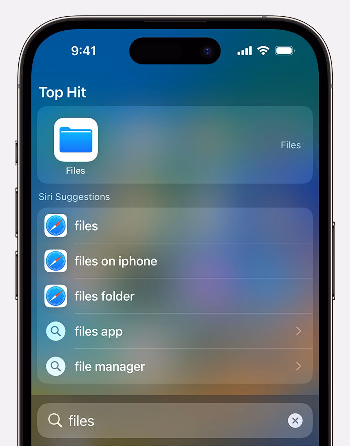Where can I find files on iPhone & iPad?