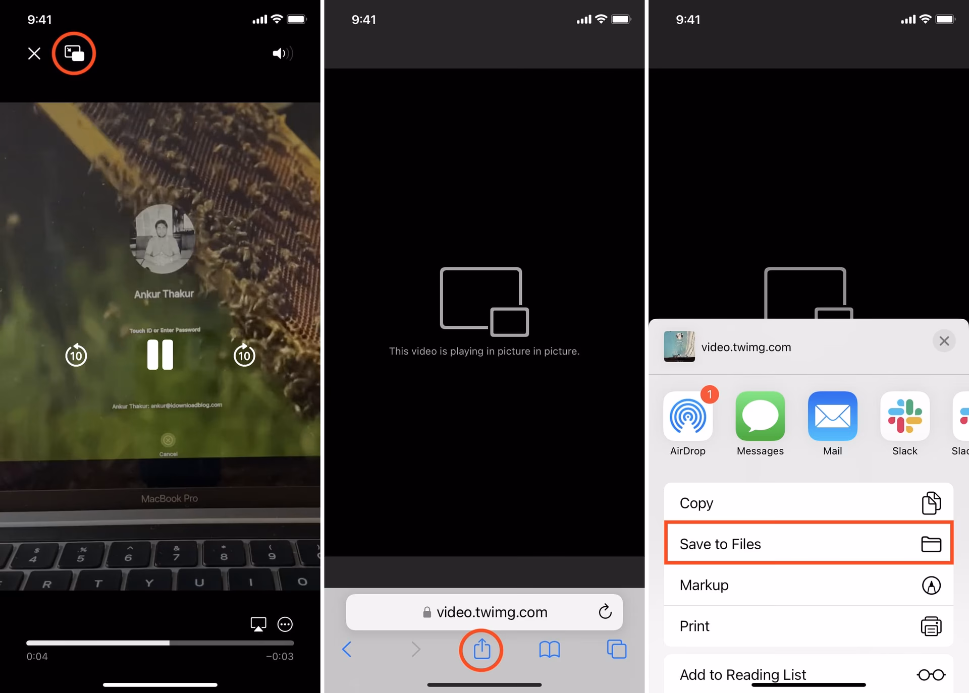 How do I download a video on my iPhone or iPad?