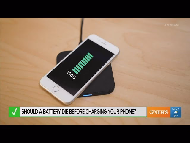 Should I let my phone drain before charging?