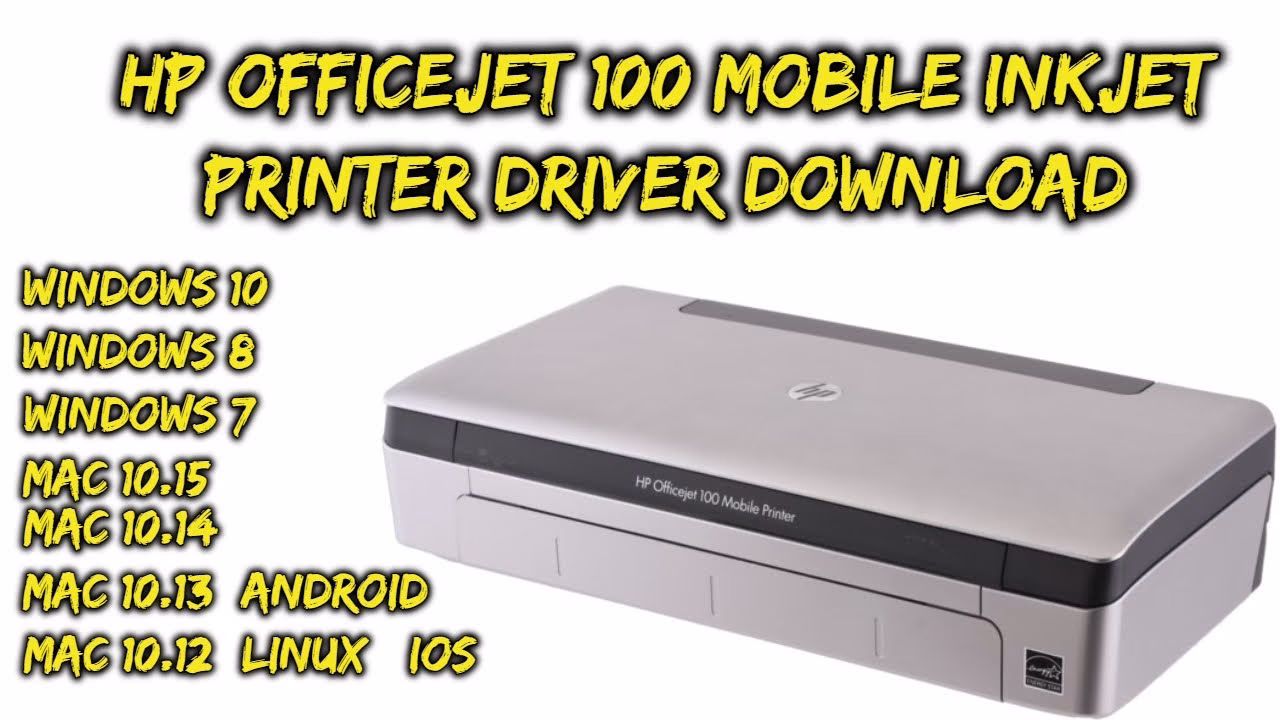 What operating system is HP OfficeJet 100 mobile printer - l411a compatible with?