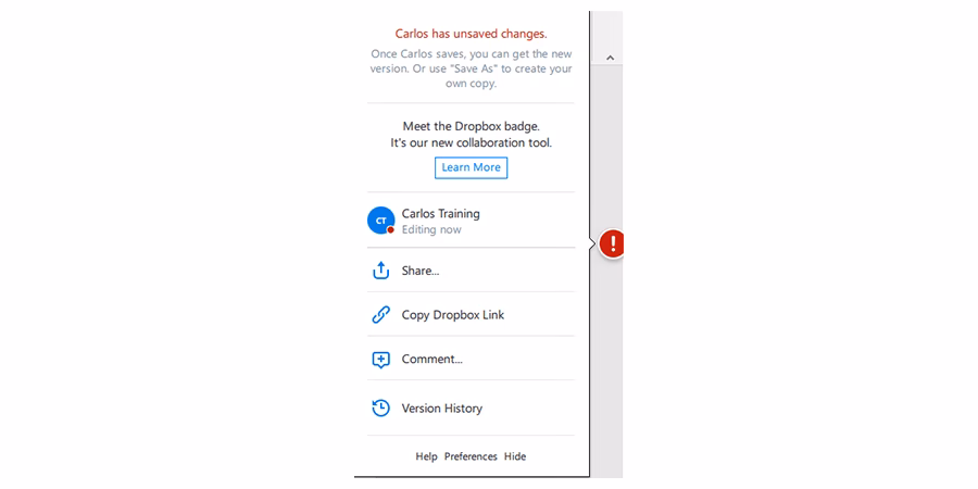 How do I Sync my Dropbox files?