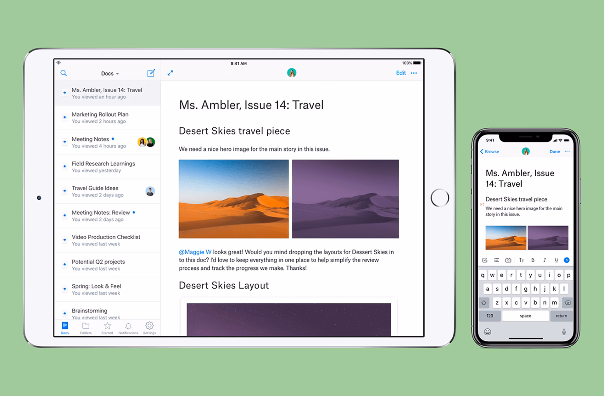 How does the paper mobile app work?