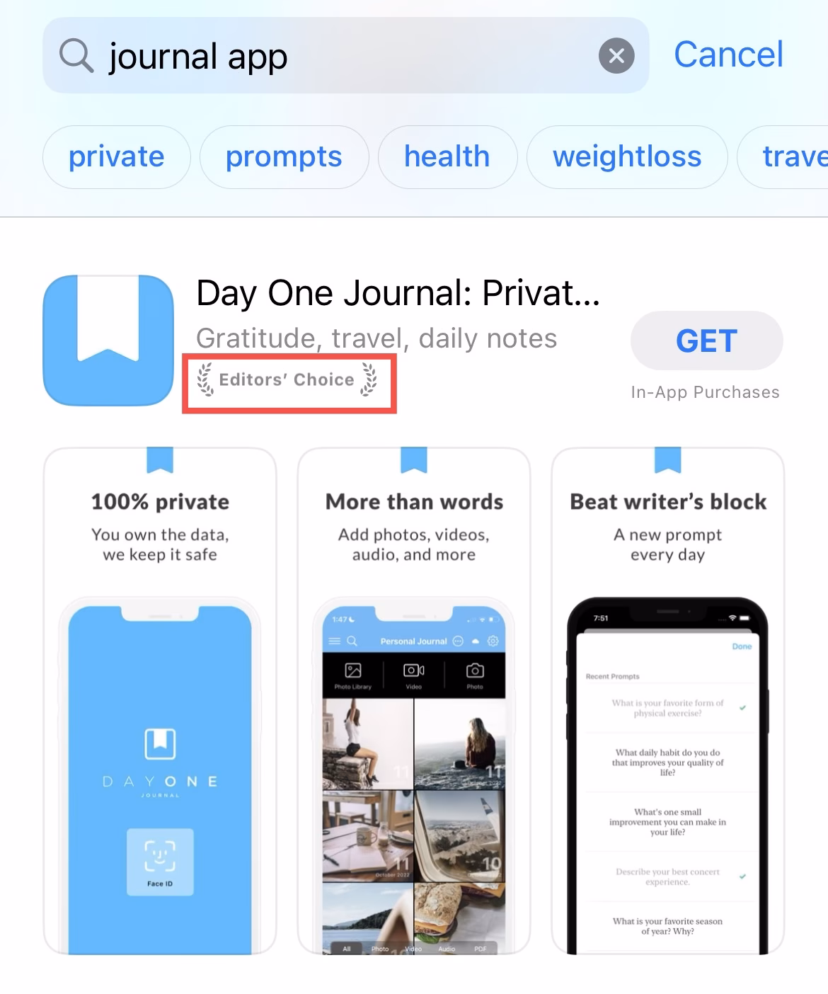 Does Apple have Editors' Choice?
