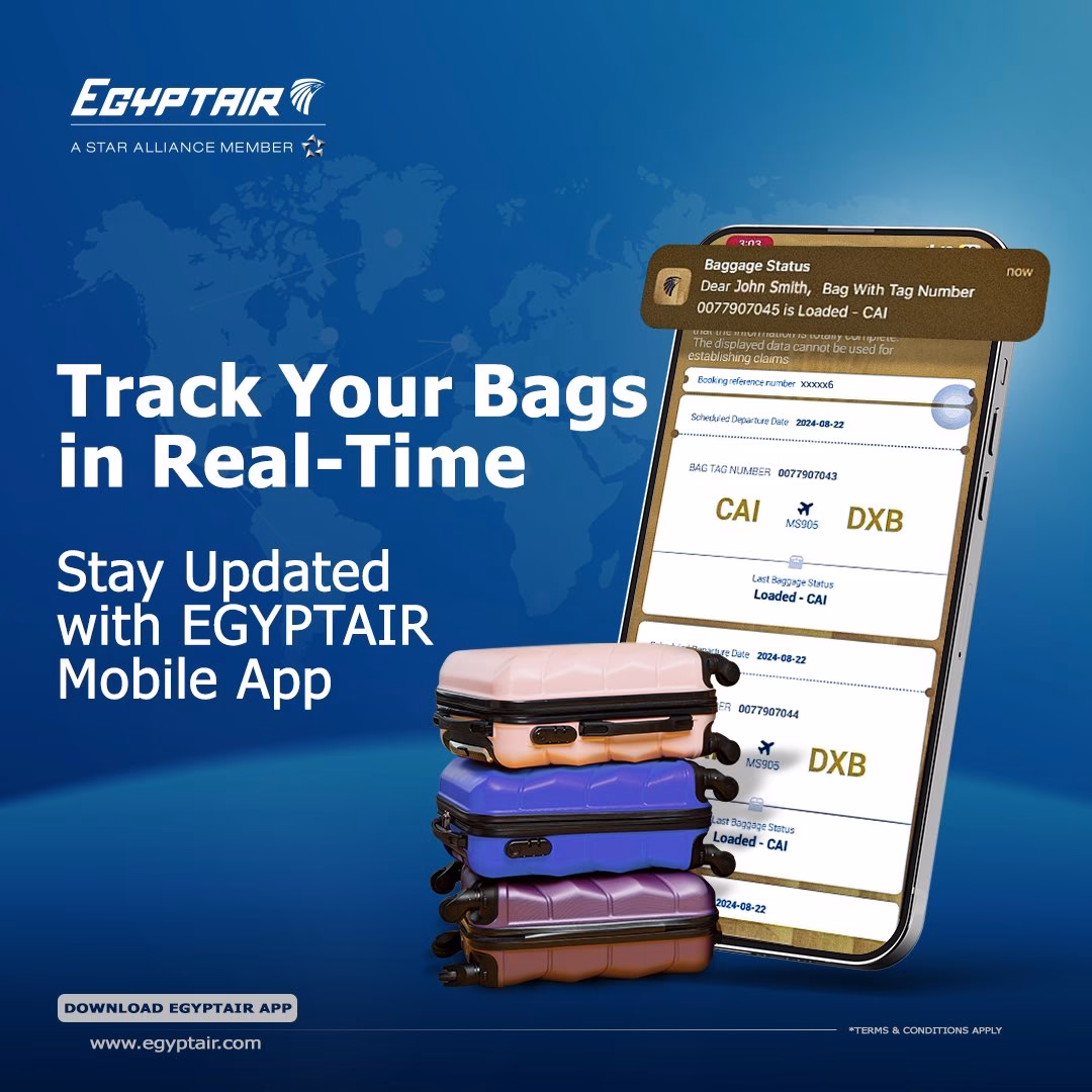 Does EgyptAir offer mobile check-in?