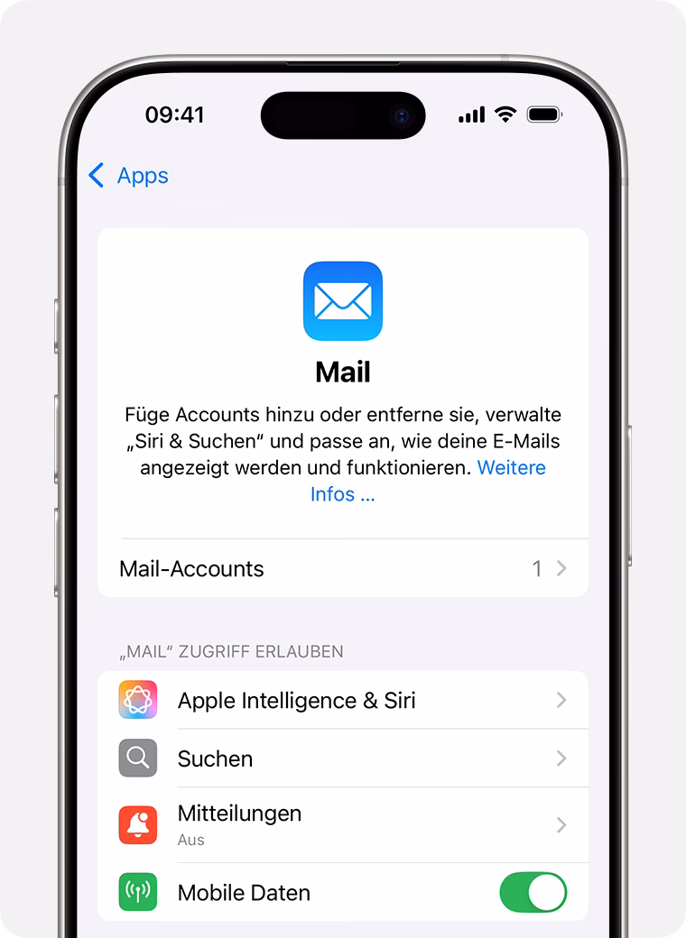 Was benötige ich, um ein E-Mail-Konto auf meinem iPhone hinzuzufügen?
