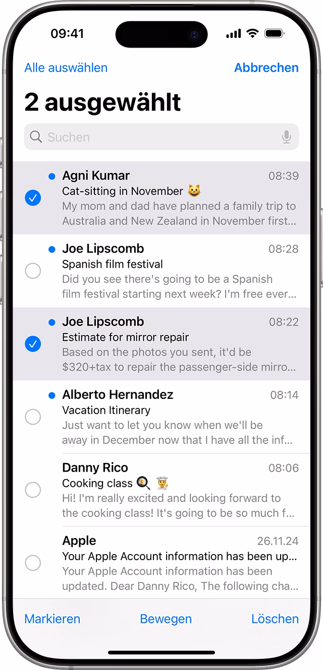 Wie lösche ich ein E-Mail-Konto aus der Mail-App auf meinem iPhone?