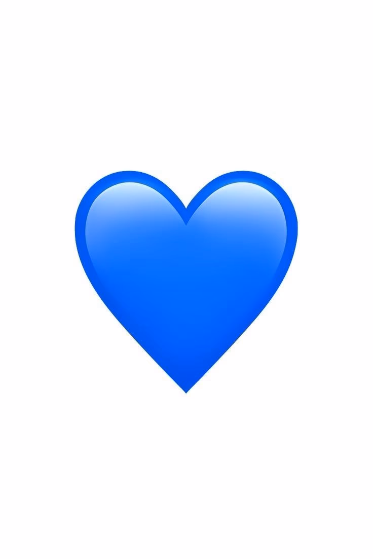 What is a blue heart emoji?