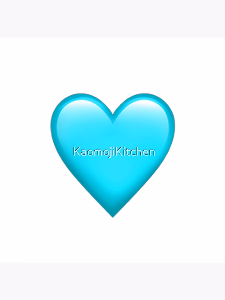 What is a blue heart emoji?