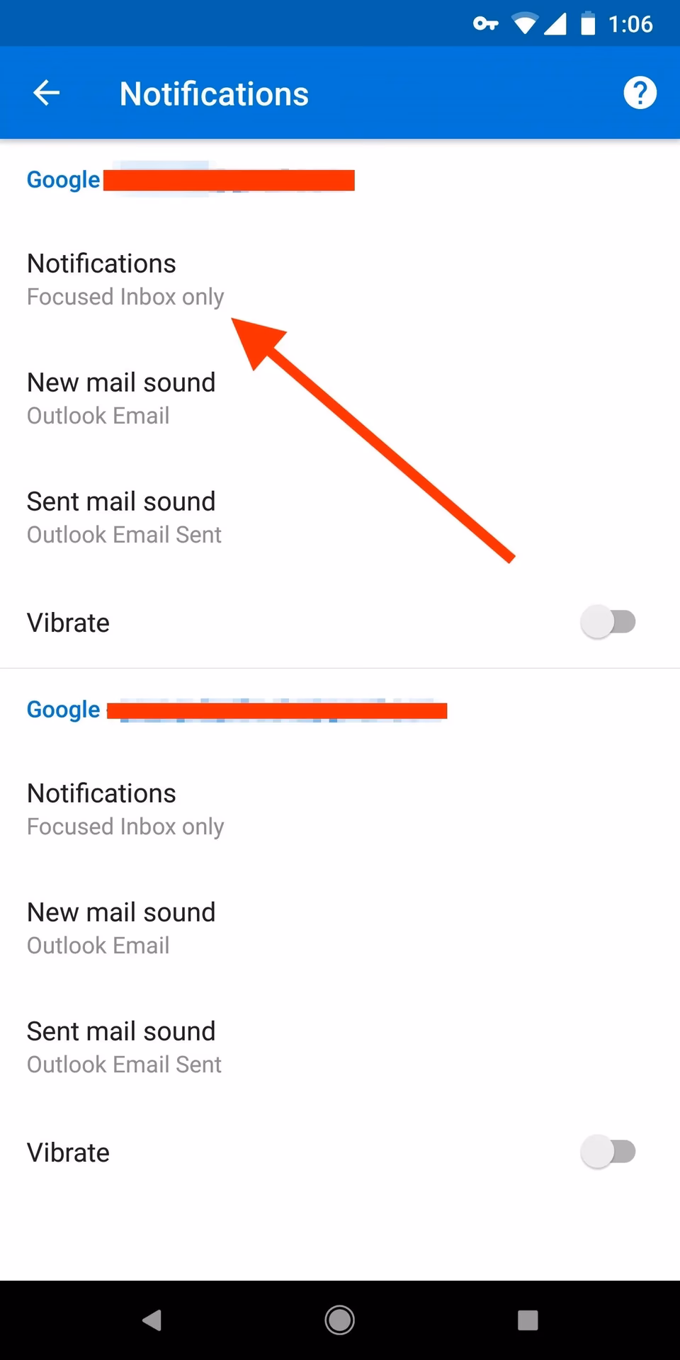 Why am I not receiving outlook notifications on my iPhone?