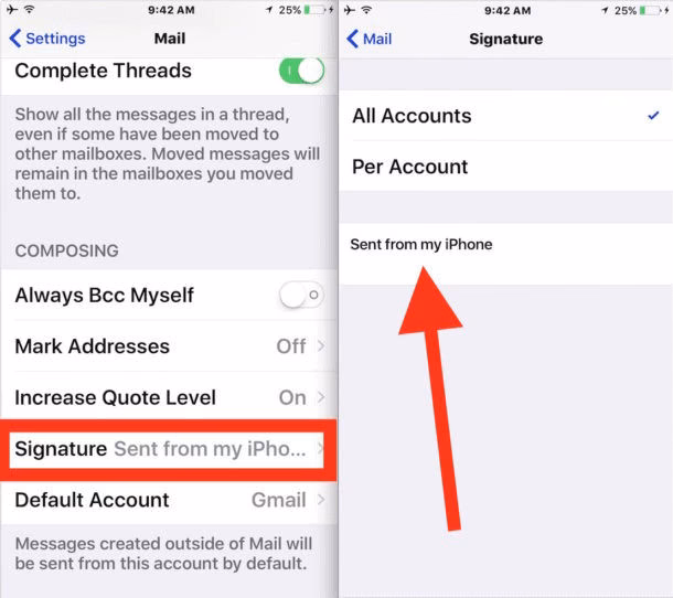 Pourquoi on dit envoyé de mon iPhone ?
