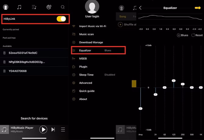 How do I equalize Tidal music?