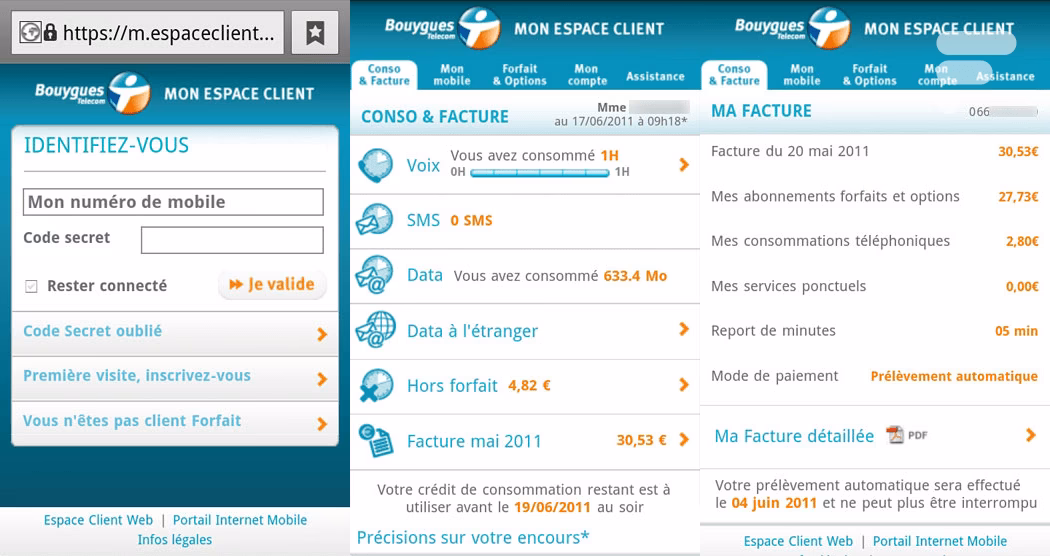 Comment accéder à mon espace client mobile ?