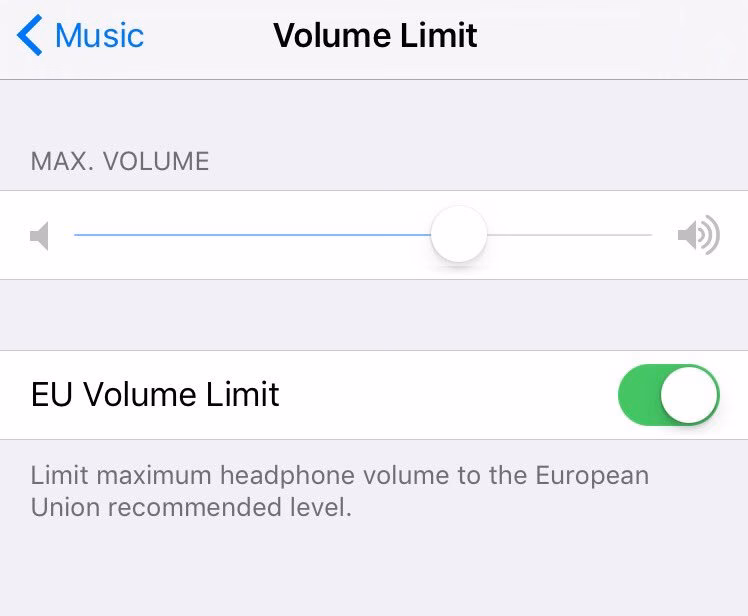 How to reduce earphone sound limit on iPhone & iPad?