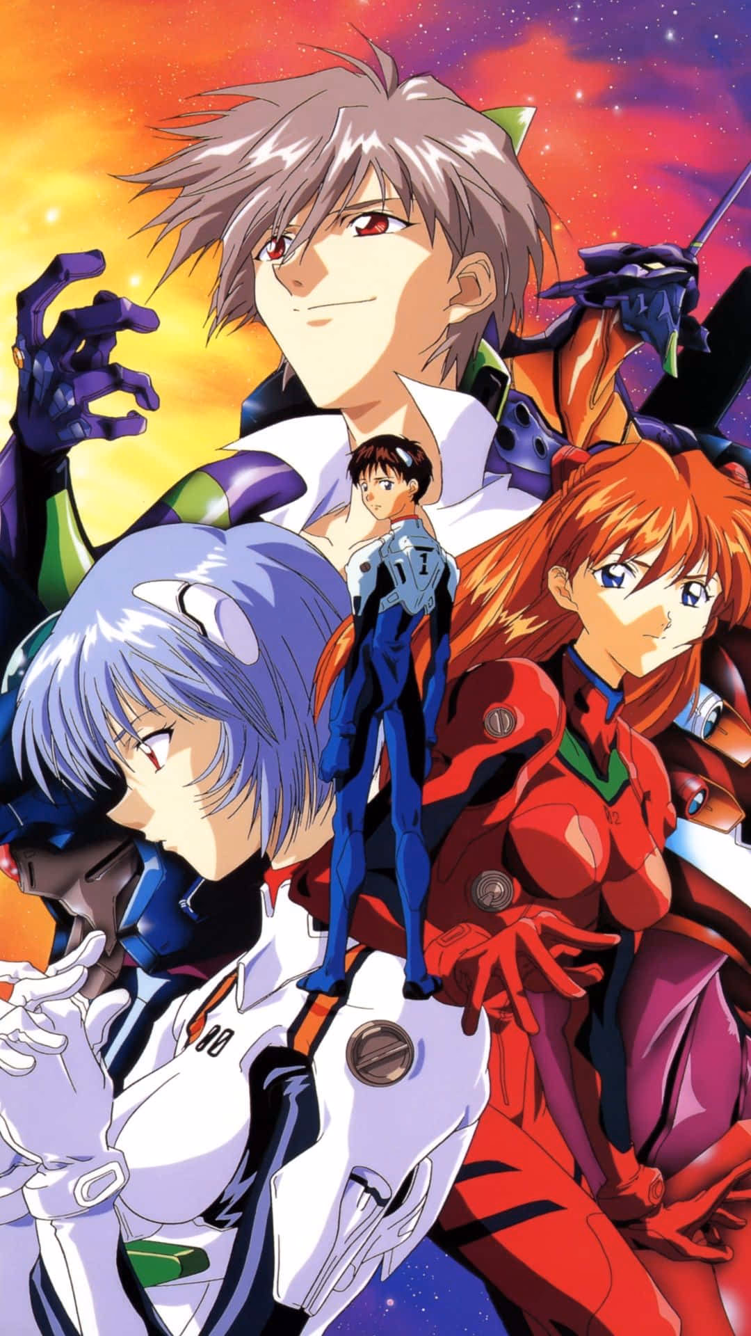 Where can I find Evangelion iPhone wallpapers?