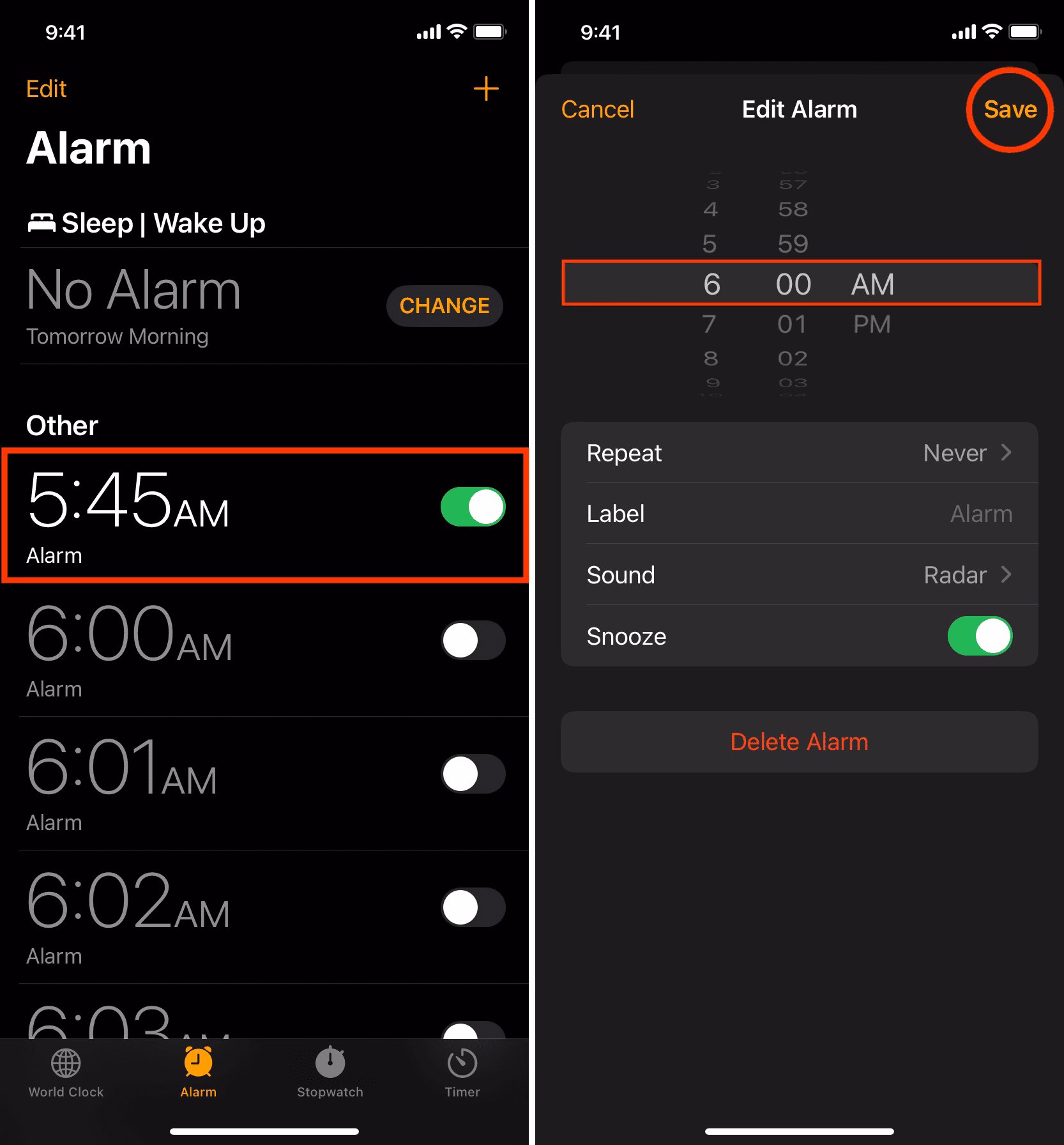 Does Apple community alarm go off every M-F without being set?