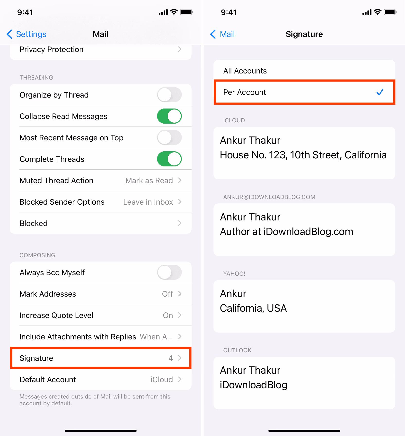 How do I get a signature on my iPhone?