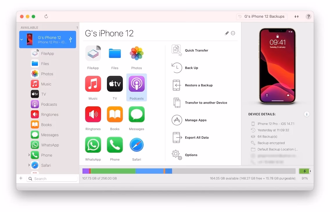 How to backup podcasts from iPhone to Mac / PC?