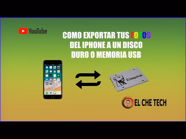 ¿Cómo transferir fotos de un iPhone 12 a un disco duro externo?