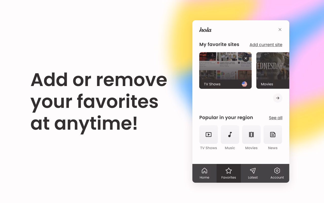 How do I use the Hola extension?