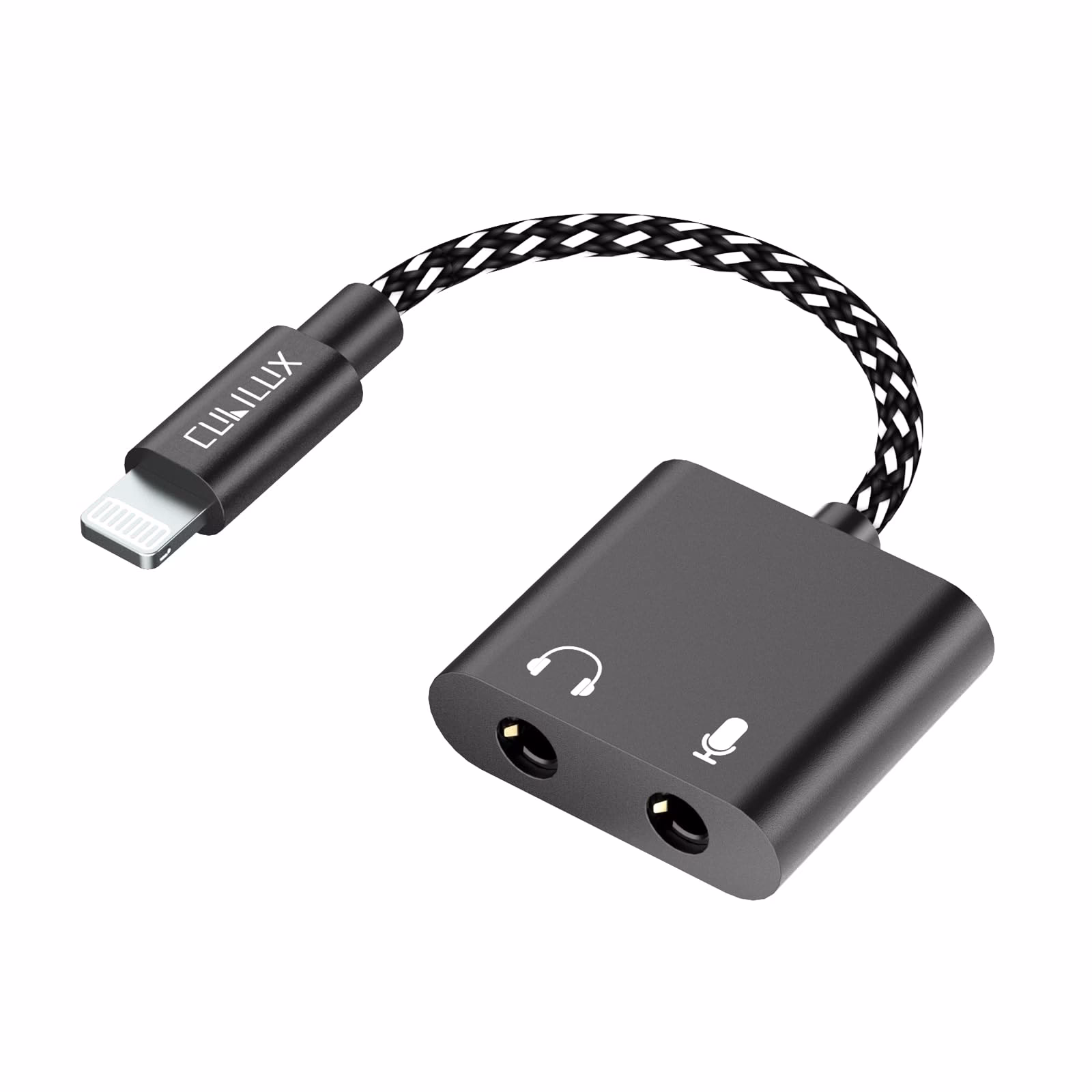 How do I connect external microphones to my iPhone?