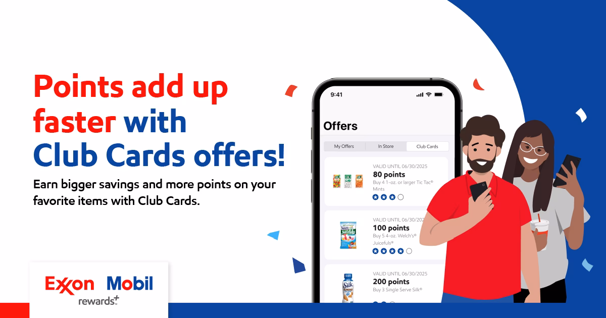 How do I earn Exxon Mobil points?