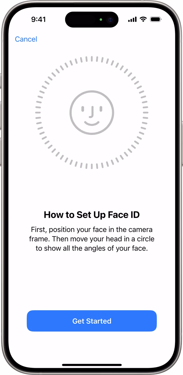 How do I Reset my Face ID password?