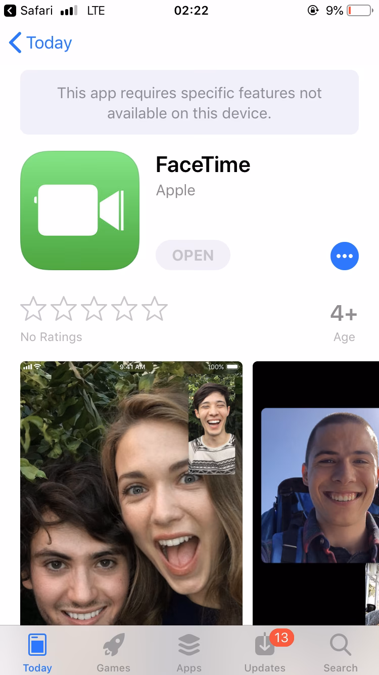 How to reinstall FaceTime on iPhone?