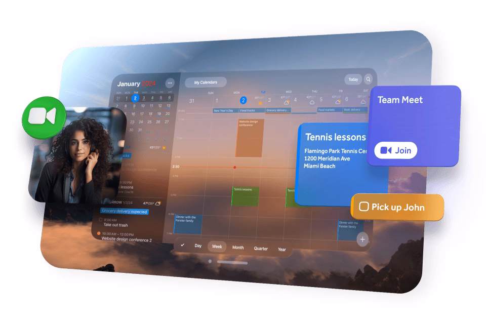 How do I set up fantastical on my iPhone?