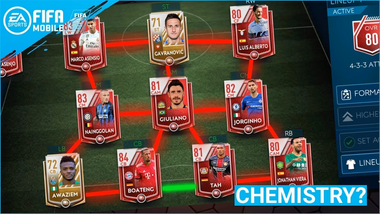 Why is chemistry important in FIFA Mobile?