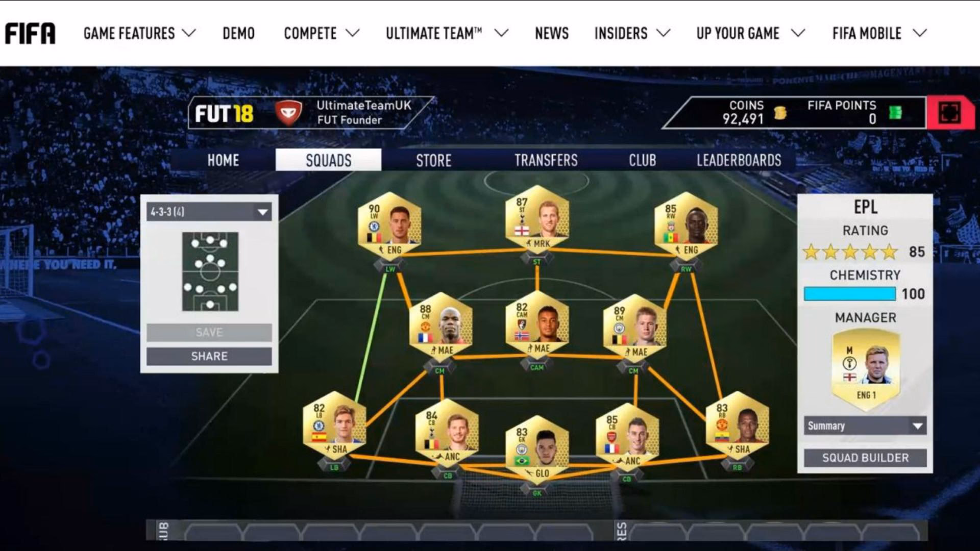 How to access FIFA 18 Ultimate Team Web App?