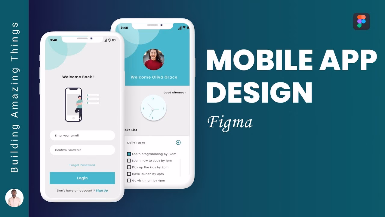 How do I change the language displayed in the figma mobile app?