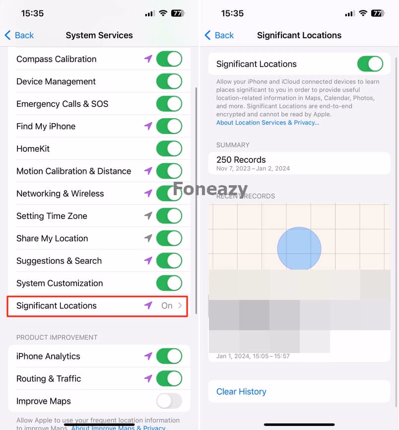 Why is Find my iPhone showing an old location?