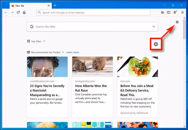 How do I disable recommended by Pocket in Firefox?