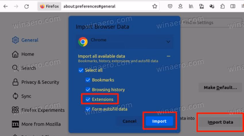 How to copy bookmarks from chrome to Firefox on mobile?