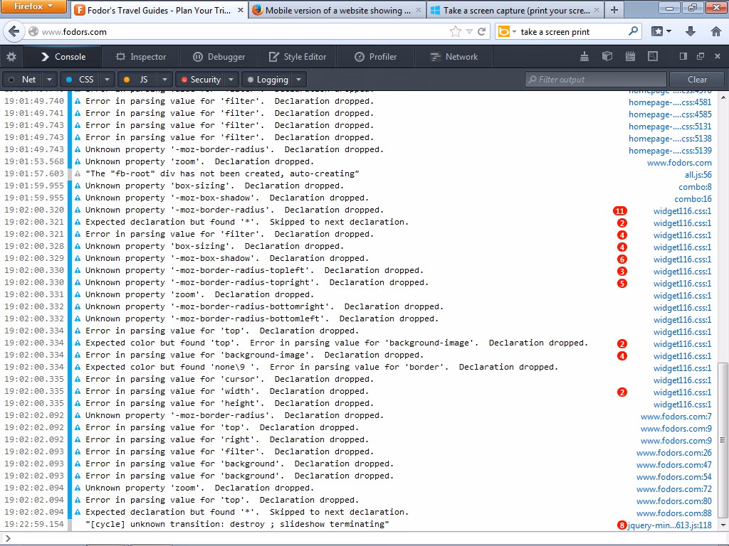 Does Firefox have a browser console?