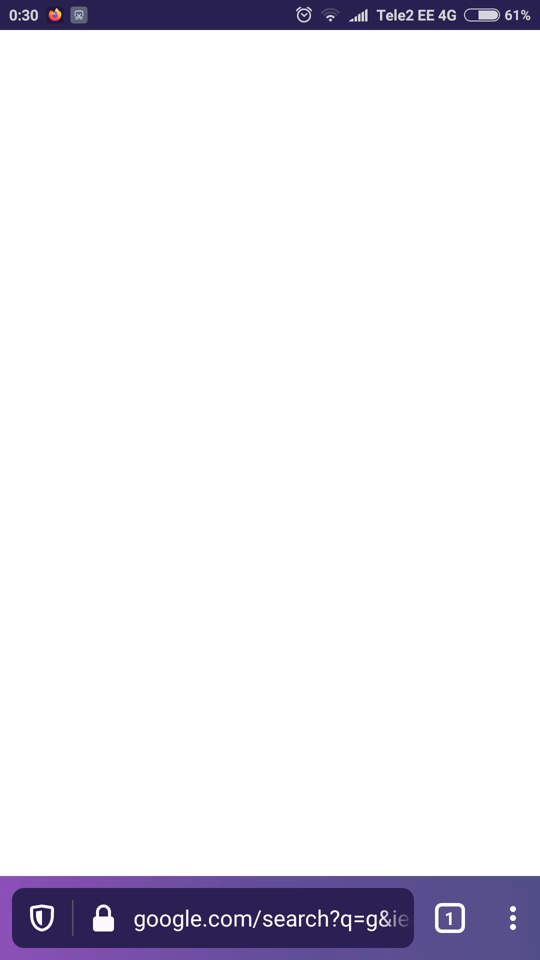 Why is there a white screen of death in Firefox?